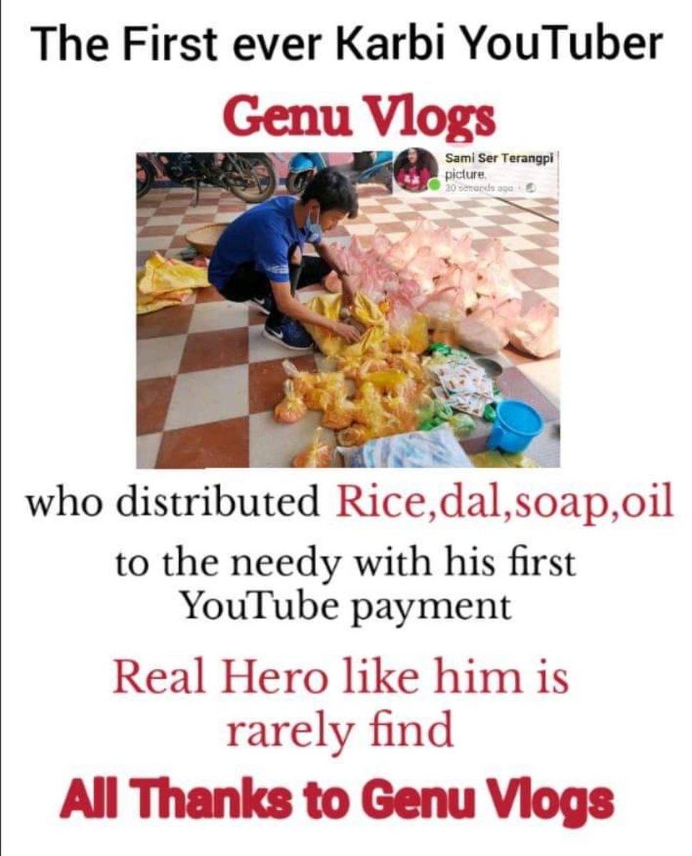 GenuVlogs's tweet photo. @KarbiAnglong @K_AnglongLIVE @DcWestKA @KarbiAnglongTO1 @mykarbianglong @KATNews4 @northeastblog @NENowNews 
MYNAME IS GENERALSON HANSE(GENUVLOGS)I ENJOYTRAVELLING WITHFRIENDS,RIDINGBIKES IUPLOADVIDEOSABOUTMYLIFE,TRAVELLING,TREKKING,WHATEVER ICOULDCATCH ONMYCAMERA THAT ICAN SHARE https://t.co/EOMsuJoR0R