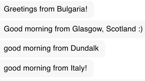 I'm loving how people from Dundalk introduce themselves on our new platform to people from 140 other countries - just presuming everyone knows what country it's in... I mean obviously