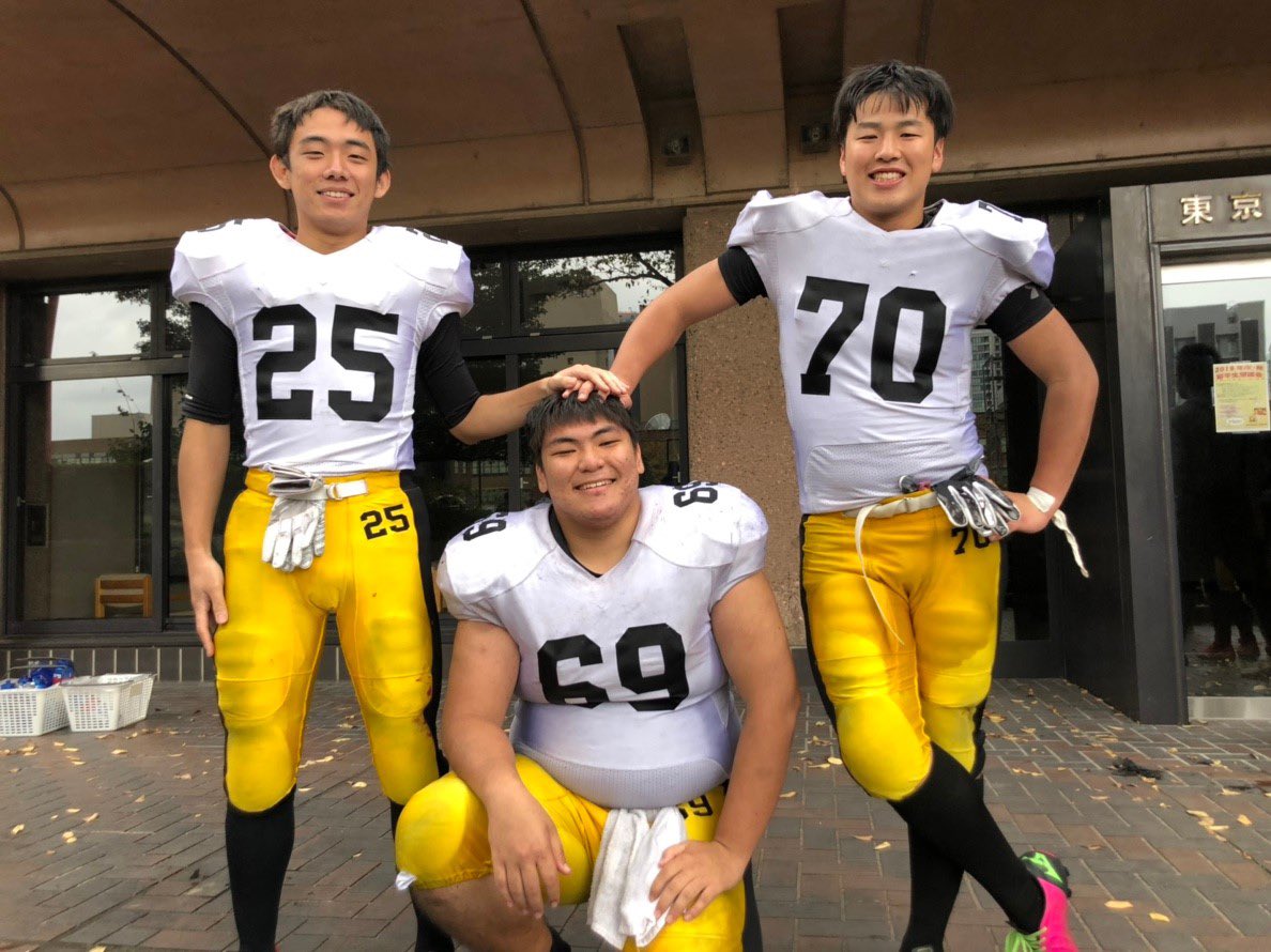 O Xrhsths 帝京大学医療系学部アメリカンフットボール部 Sto Twitter 高校の時の部活 背番号69番 ラインの太幡圭吾です 高校の時は帰宅部で中学は美術部でした 初めてのスポーツでしたが アメフトの先輩たちが優しく教えてくださったのでここまで頑張ってこれ O Xrhsths 帝京大学医療系学部アメリカンフットボール部 Sto Twitter 高校の時の部活 背番号69番 ラインの太幡圭吾です 高校の時は帰宅部で中学は美術部でした 初めてのスポーツでしたが アメフトの先輩たちが優しく教えてくださったのでここまで頑張ってこれ