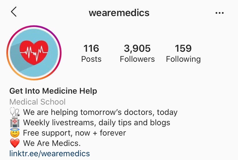 WeAreMedics_'s tweet photo. We are almost at 4,000 followers 🥳💙 if you haven’t already, please follow us over on our Instagram https://t.co/Ry9TSJxCmm 🥰 https://t.co/zZ07ZmEq8s