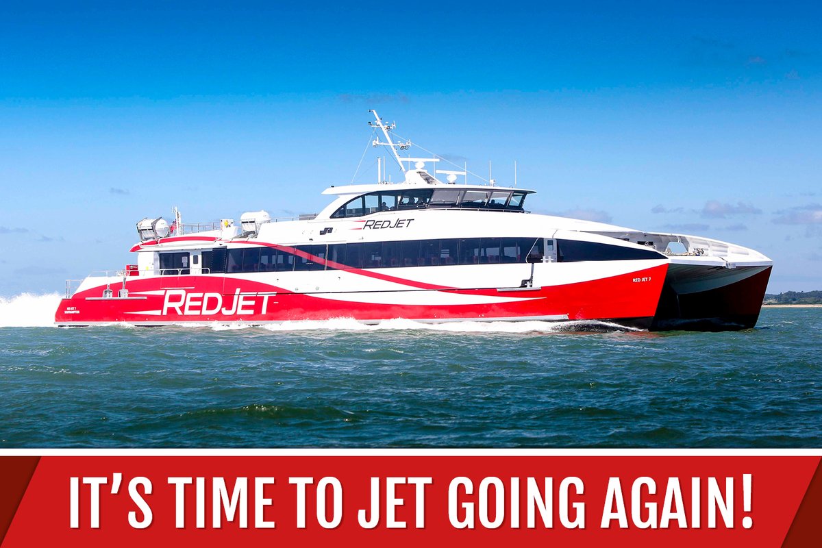 Our Red Jets are back this Monday, 29 June. Choose from 6 crossings from each side, 7 days a week. Departing Southampton: 05:15, 06:45, 08:15, 15:45, 17:15, 18:45. Departing West Cowes: 06:00, 07:30, 09:00, 16:30, 18:00, 19:30. We can't wait to welcome you on board!