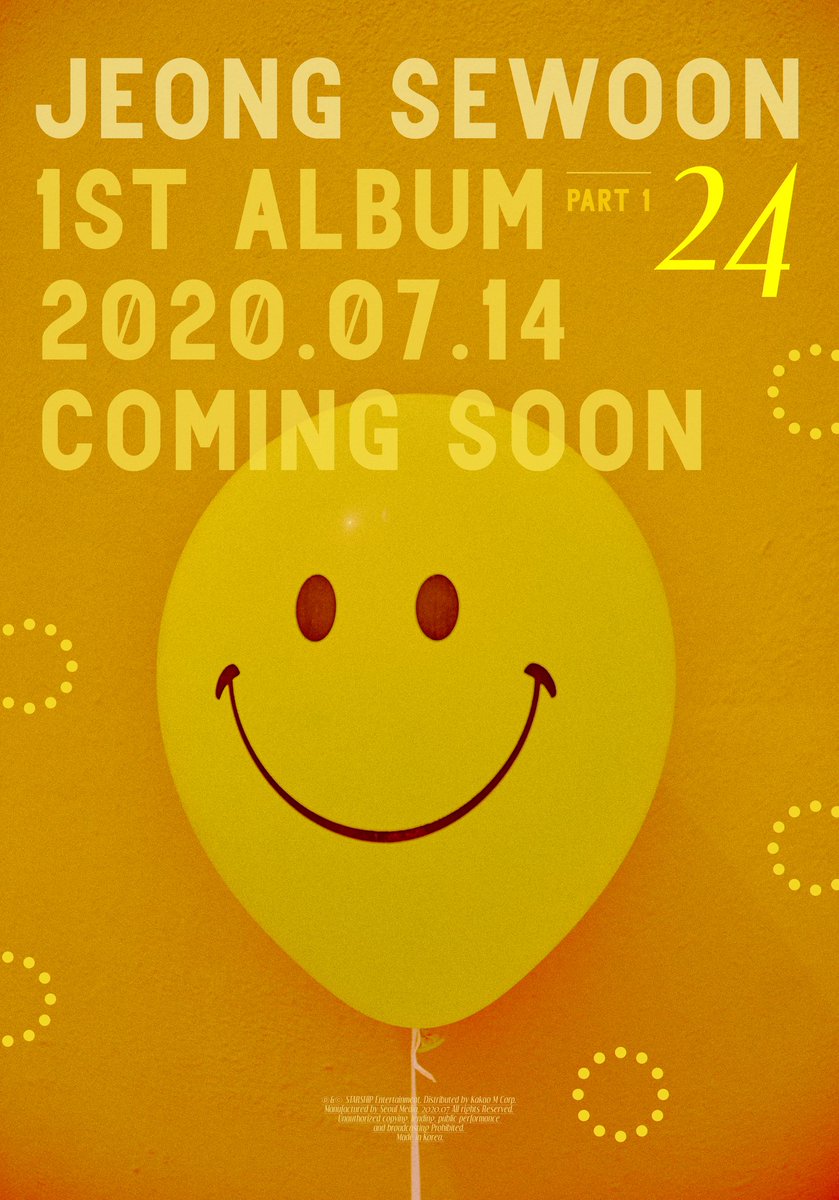 jeongsewoon_twt's tweet photo. [#정세운]
#JEONGSEWOON 
1ST ALBUM <24> PART 1 🎈
2020.07.14 #COMINGSOON ✨
#TWENTYFOUR #COMEBACK https://t.co/10TtCNE3WX