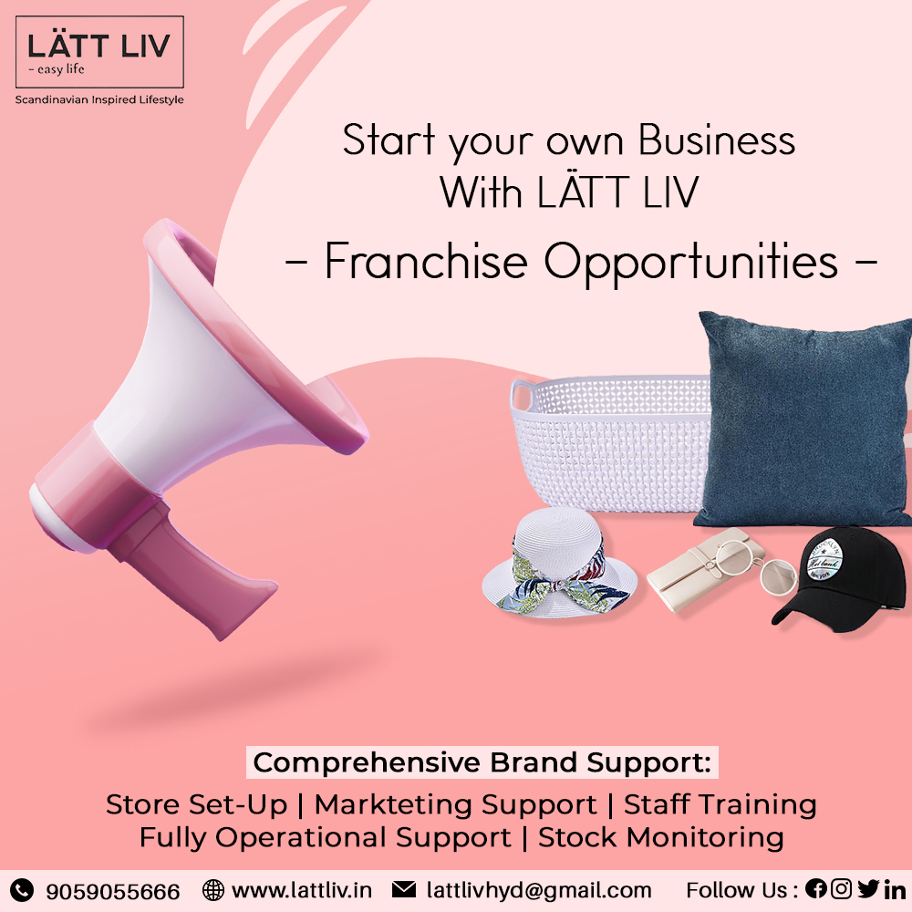 LattlivHyd's tweet photo. Start your own Business With Lattliv.
We offer Lattliv Stores franchise opportunities to run a successful franchise business.
Connect us on 📞 +919059055666
#franchises #franchiseopportunities #bestbusiness #profitability #FMCG #APFranchise #FranchiseIndia #Lattlivhyderabad https://t.co/3QgFX2bS3y
