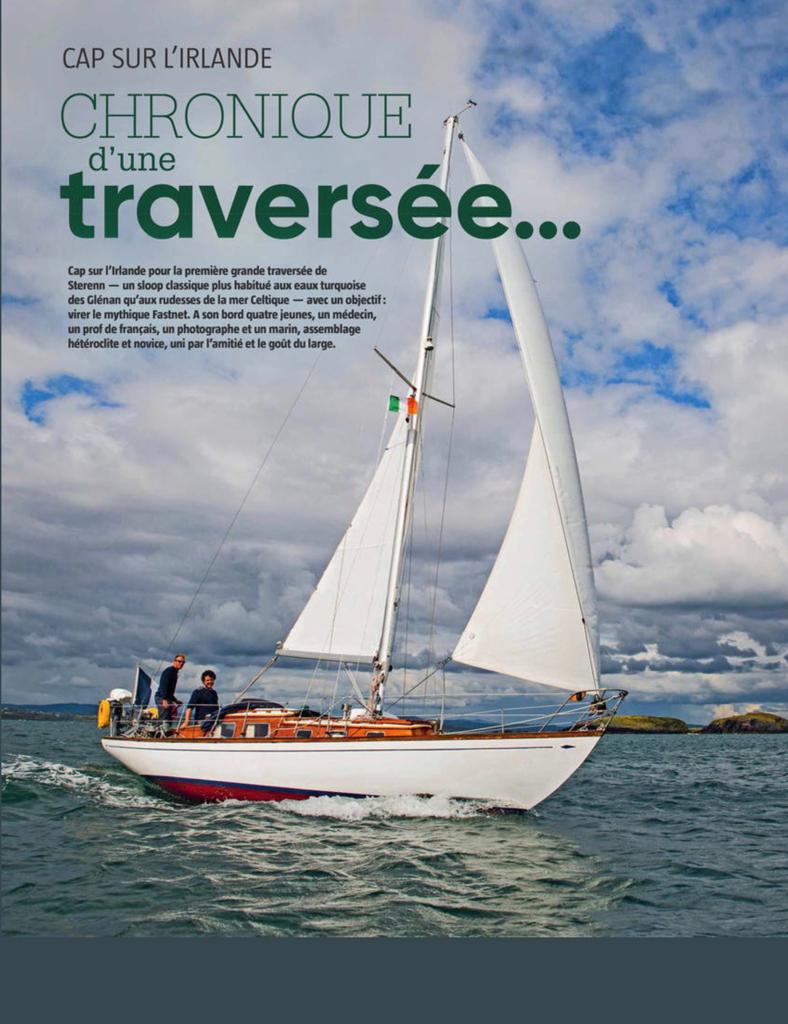 arnodelagrange's tweet photo. Le beau récit d’une virée irlandaise depuis la Bretagne par des amis (et camarades de navigation), sur un beau sloop classique pas forcément taillé pour les rudes eaux celtiques… A lire dans @Voiles_Voiliers #mer #voile https://t.co/ALFS6naIc6