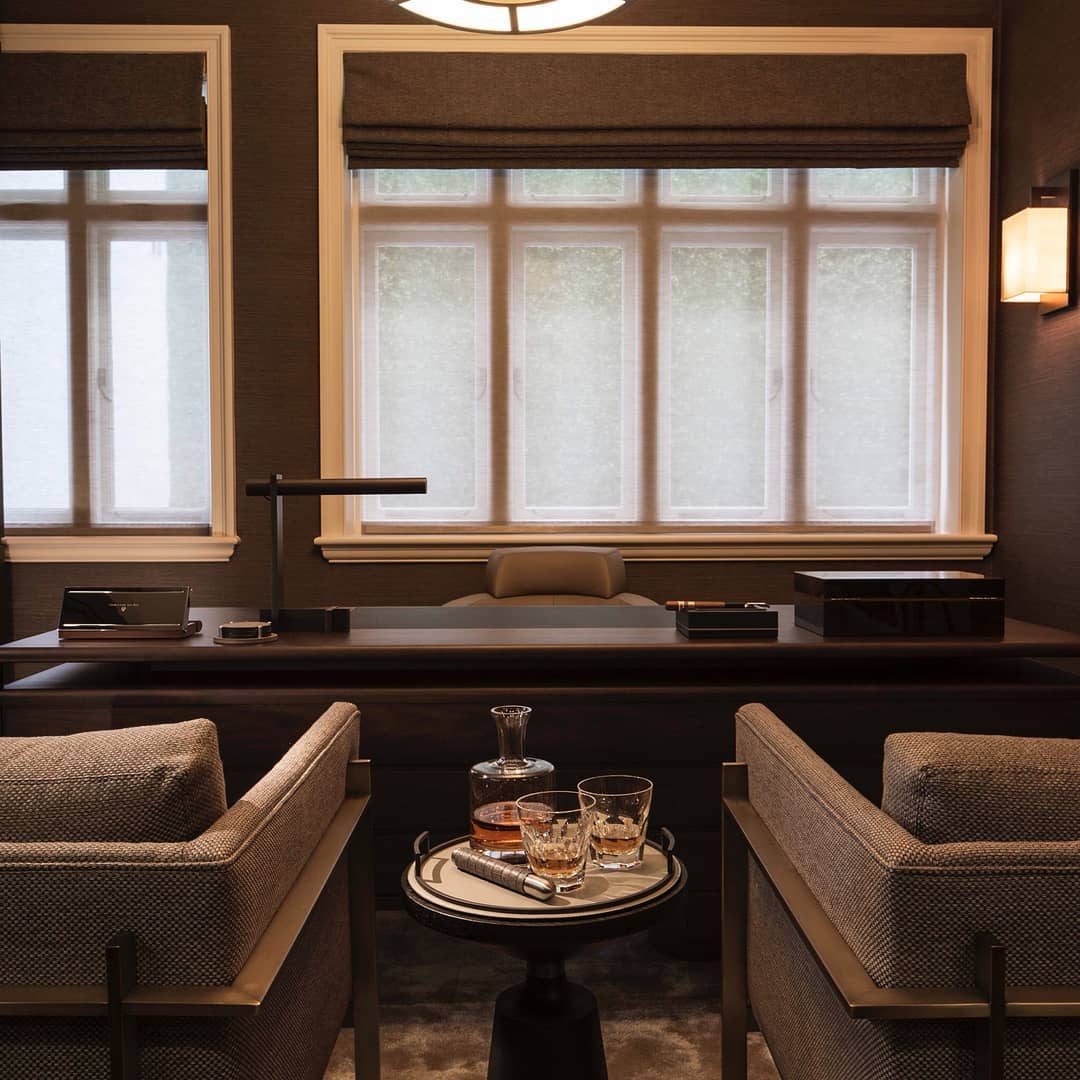 Does your home have its own dedicated workspace? Working from home has never looked so good... Featuring the "Drop In" chair by <a href="/ThayerCoggin/">Thayer Coggin</a> 

Visit us at ecs.page.link/uLgRq to view a wider range of our designs! 

#Interiordesign
#interiorinspiration
#homedecor