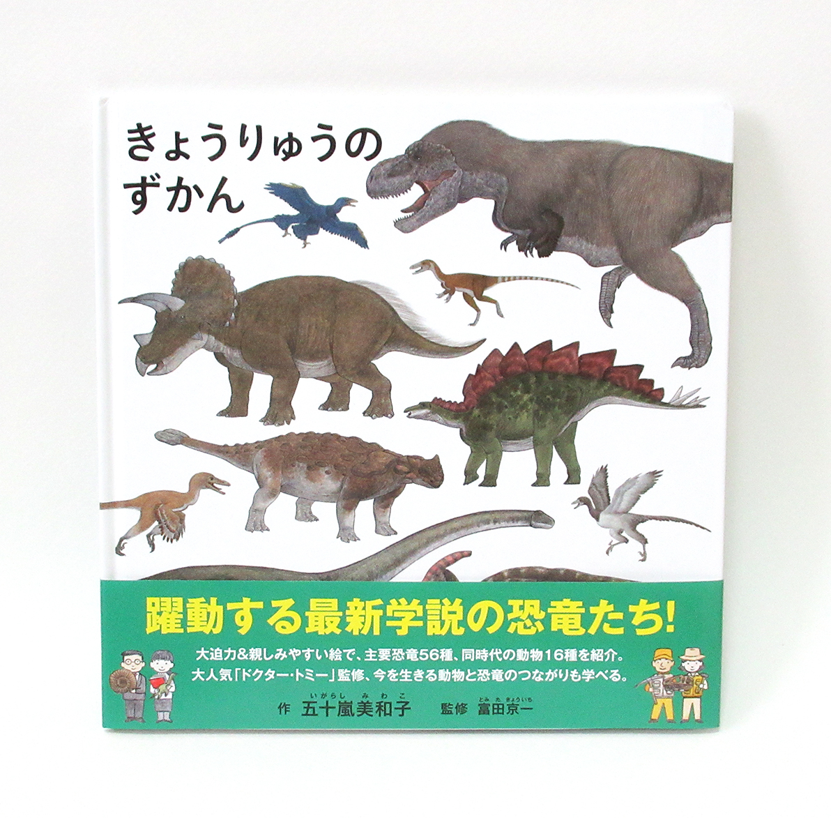 五十嵐美和子 V Twitter 絵本 きょうりゅうのずかん 五十嵐美和子 作 富田京一 監修 白泉社 6月25日発売です 太古の時代に生きていた 恐竜たちを 小さな子にもわかりやすく紹介しています 鳥への進化や恐竜の絶滅 恐竜のお仕事をするには についても