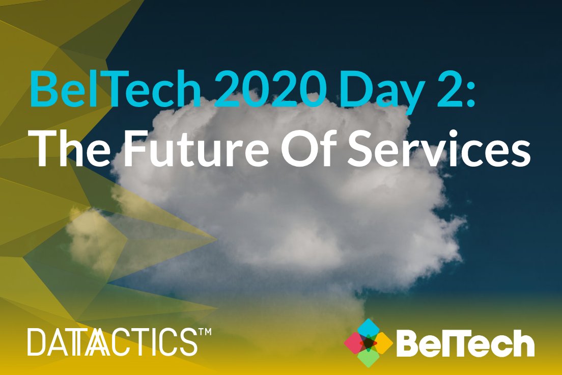 Datactics_'s tweet photo. Today is Day 2 of @beltech2020 📅 With a focus on the #FutureOfServices ⬇️
"Cloud providers give access to a myriad of services at a low cost meaning that you don't have to write your own code, leading to quicker #marketentry"
Register here today: ➡️ https://t.co/kJp3anzMSO https://t.co/P9dEGPaJ8v
