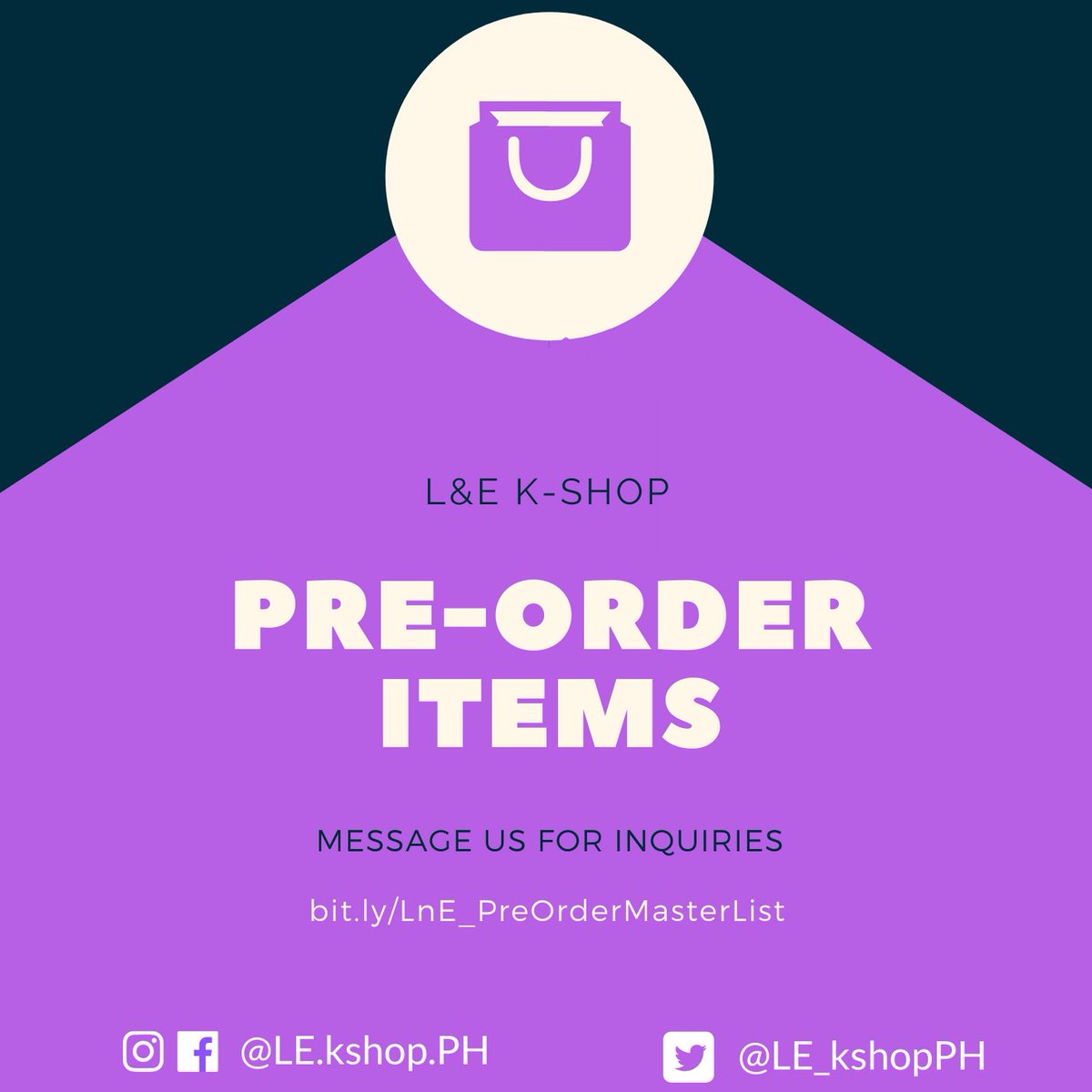 LE_kshopPH's tweet photo. 💕L&amp;E K-Shop 💕

Pre-order Master List
🔗https://t.co/Hy3kCs7PMO

#LnE_PreOrder https://t.co/BRkTQu6lfn