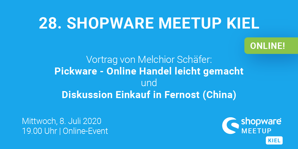 pickware's tweet photo. Heute um 19 Uhr treffen wir uns mit @splendidnet zum digitalen #ShopwareMeetup und sprechen dabei ΓΌber Pickware und die Vorteile einer integrierten Warenwirtschaft!
Den Link zur kostenlosen Anmeldung findet ihr hier:
https://t.co/oHwbqU9rAg https://t.co/OML1WMueeb