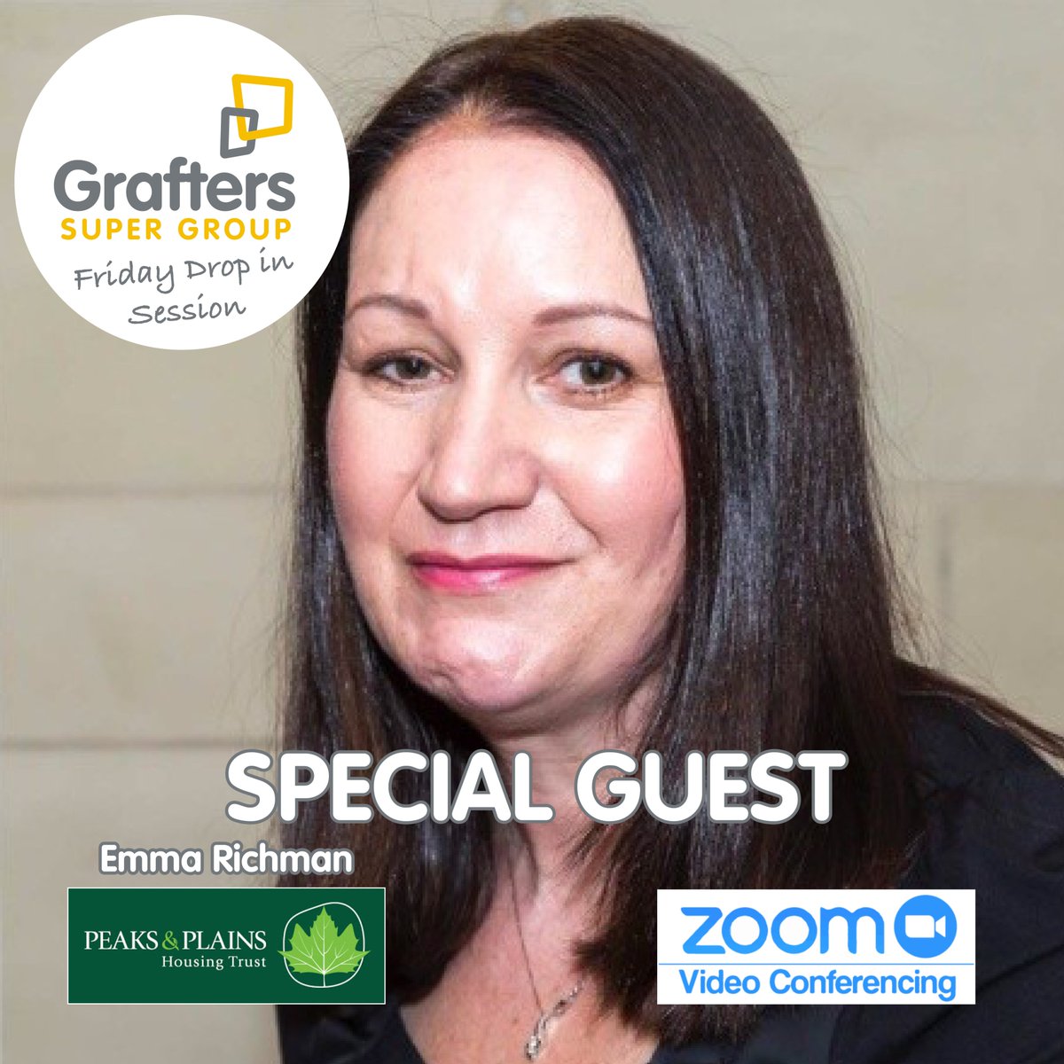 Looking forward to welcoming <a href="/richman_emma/">Emma Richman</a> Executive Director of Operations at <a href="/peaksplains/">Peaks & Plains Housing</a> this Friday for our Friday 10am Drop in Session via Zoom to help the NW property and construction industry.

Join us for FREE by registering here us02web.zoom.us/meeting/regist…