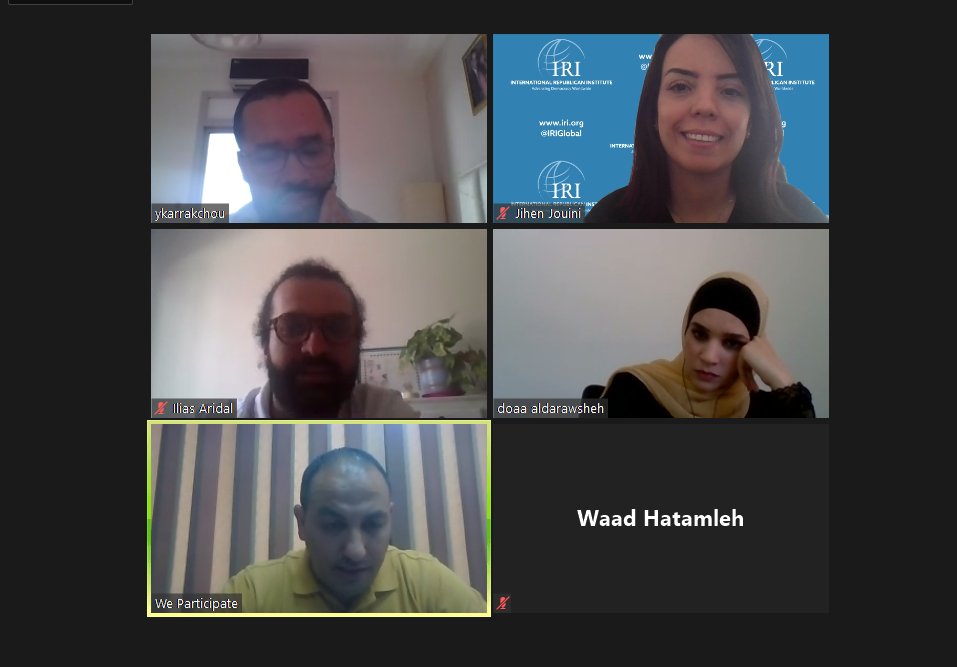 jihenjouini's tweet photo. Today, the #MERCI team is so happy to have our @IRIglobal #Morocco colleague Youssef Karrakchou as a guest in our mentorship session with #We_Participate organization from #Jordan to share @IRIglobal  experience with the isla7 App in Ouarzazate province in #Morocco 
@USMEPI https://t.co/sSjKGnzxhD
