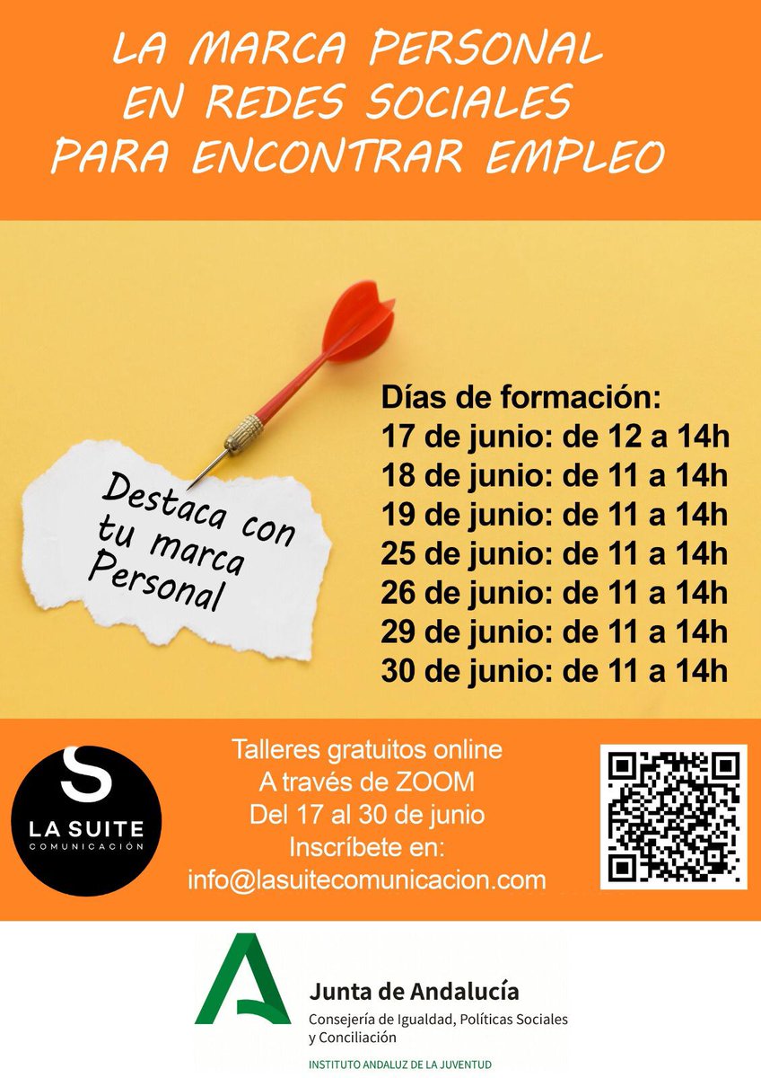 LaSuiteComunica's tweet photo. Esta semana seguimos con el taller sobre Marca Personal en Redes Sociales para mejorar la #empleabilidad.
Para inscribirte manda un correo a: info@lasuitecomunicacion.
Empieza a #construirte.
Agradecemos al @IAJuventud por contar con nosotros.
#MarcaPersonal #empleo https://t.co/9KO4PS6Kfl