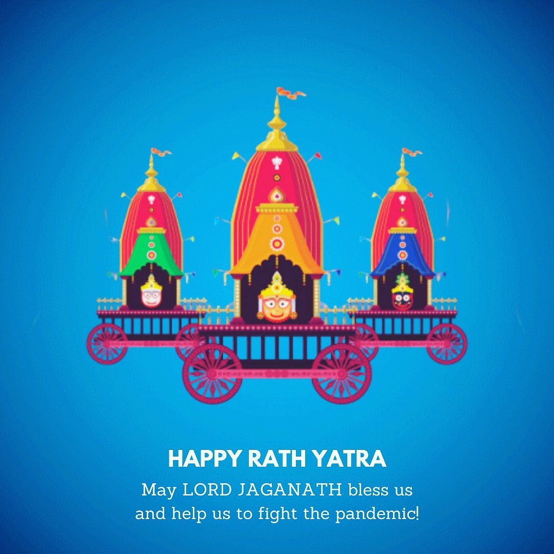 HAPPY RATH YATRA DAY! 🤗
Let the LORD JAGANATH, bless and help us in our life with health and prosperity. And also give us the power to fight with the COVID-19 pandemic.
Guys wishing you all a HAPPY RATH YATRA DAY!!
.
#RathYatra2020 #RathYatraLive #rathyatra #rathyatrafestival
