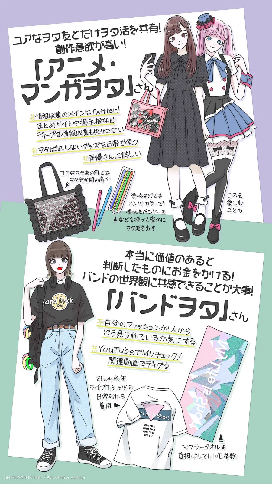 ファッションからヲタ活を楽しんでいる？各ヲタのファッションまとめ！
