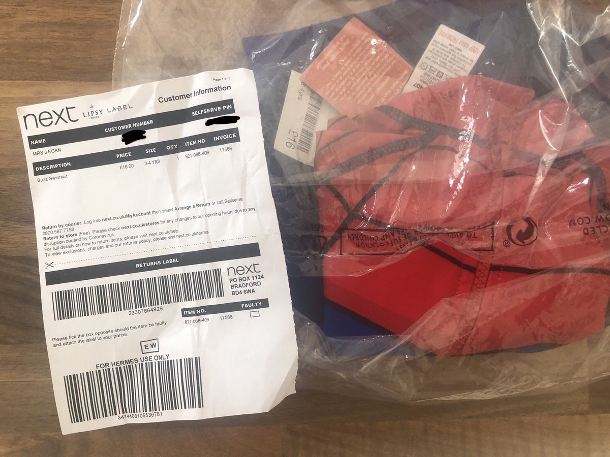 MrsEgan2's tweet photo. @nextofficial Ordered a Buzz Lightyear swimsuit for my son. Been waiting 6 weeks for this to arrive and received a SpiderMan one which has clearly been returned! Now the item I want is unavailable! Receipt even says Buzz Swimsuit!! Awful customer service as usual 😡 https://t.co/TI4g5aKntW