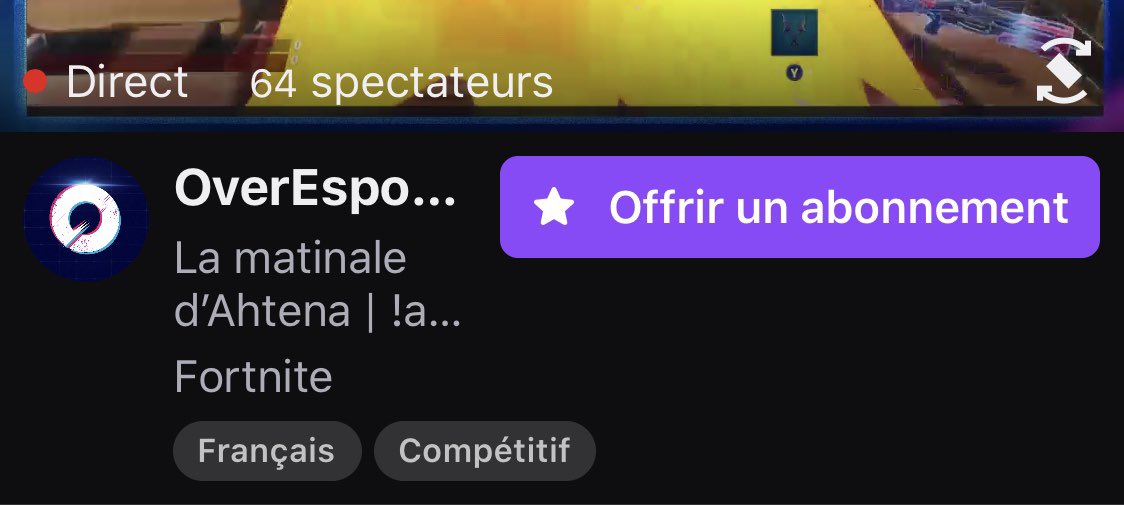 ahtenatv's tweet image. Merci beaucoup pour ce stream les amis c’était juste insane. Je ne m’attendais pas à autant de monde sur le stream. Merci vraiment. On se retrouve ce soir sur ma chaîne à partir de 21h et sinon demain à partir de 14h sur la chaîne de la @EsportOver ! #OverWin