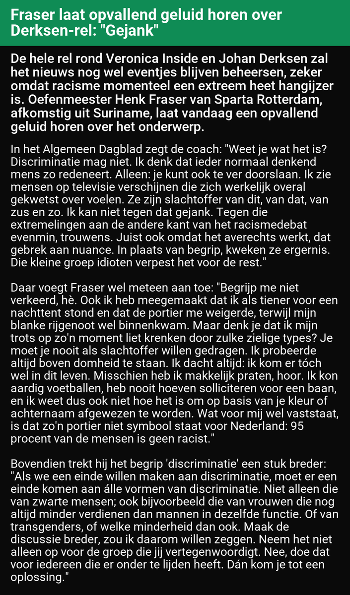 FRGerardo's tweet photo. Kijk, dit is weer eens wat anders dan schreeuwende/opruiende teksten van bepaalde mensen die er alleen maar opgericht zijn om mensen tegen elkaar op te zetten!

Hulde Henk Fräser! https://t.co/ZT9MhBQCz5