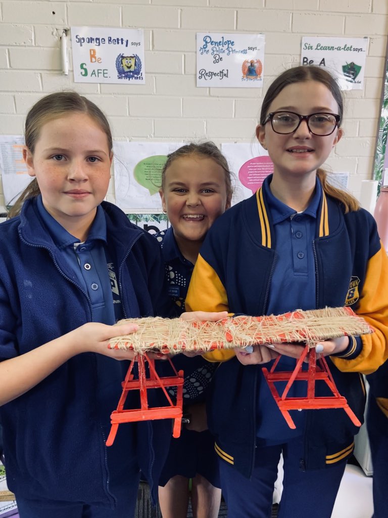 From planning to construction.. here are some of the finished products of our ‘Golden Lesson’ series. Now to find out which bridge is the strongest. How awesome are their proud faces! <a href="/CampbelltownEPS/">CampbelltownEastPS</a> <a href="/cook_janene/">Janene Cook</a> <a href="/stuartkeast/">Stuart</a>