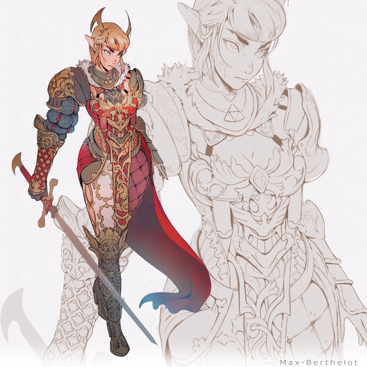 「#Zelda Redesign - 2016 #fanart 」|Max Berthelot マックス・ベルテロのイラスト