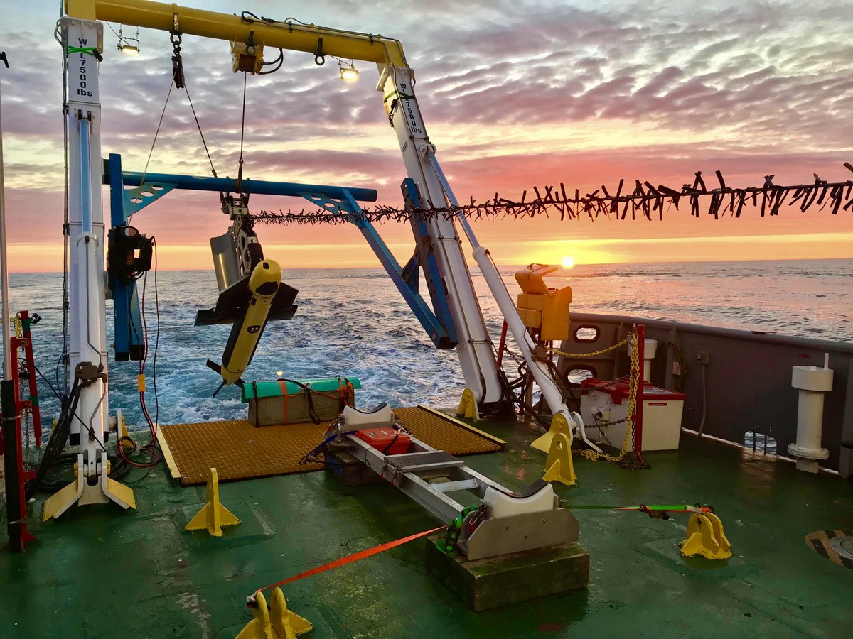 KrakenRobotics's tweet photo. Good morning! Here is a beautiful image taken yesterday morning as the team started another full day of surveying out on the Grand Banks! 😍🌊🐙 #CanadasOceanCompany #OceanVision #sunrise #oceantech @CanadaOSC @PRNLdotca @OceanChoice @NfaNunavut https://t.co/LKZdf6dka8