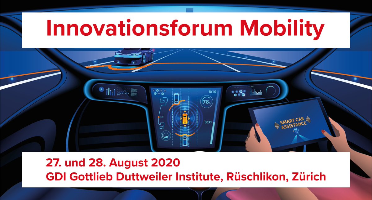 DAS INNOVATIONSFORUM MOBILITY IM AUGUST FINDET STATT!
Das Schutzkonzept steht, die Agenda für den 27. August 2020 auch. Freuen Sie sich auf spannende Referenten, Vorträge und Diskussionen im GDI. 
Details finden Sie hier: bit.ly/2VbeuR5 
Melden Sie sich heute noch an!