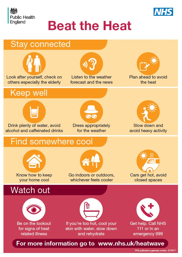 Addison Community Champions (@addisonchamps) on Twitter photo Most of us welcome hot weather, but when it's too hot for too long, there are health risks. If a heatwave hits this summer, make sure the hot weather does not harm you or anyone you know.
<a href="/MasbroCentre/">Urban Partnership Group</a> #HeatSafety #BeatHeat #TakeCare #BeAlert Most of us welcome hot weather, but when it's too hot for too long, there are health risks. If a heatwave hits this summer, make sure the hot weather does not harm you or anyone you know.
<a href="/MasbroCentre/">Urban Partnership Group</a> #HeatSafety #BeatHeat #TakeCare #BeAlert