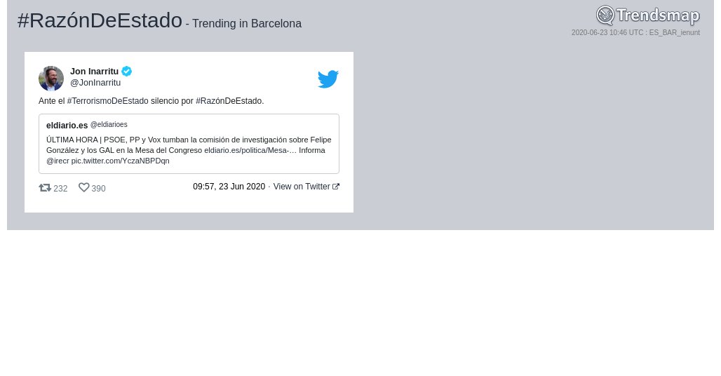 #razóndeestado es ahora una tendencia en #Barcelona

trendsmap.com/r/ES_BAR_ienunt