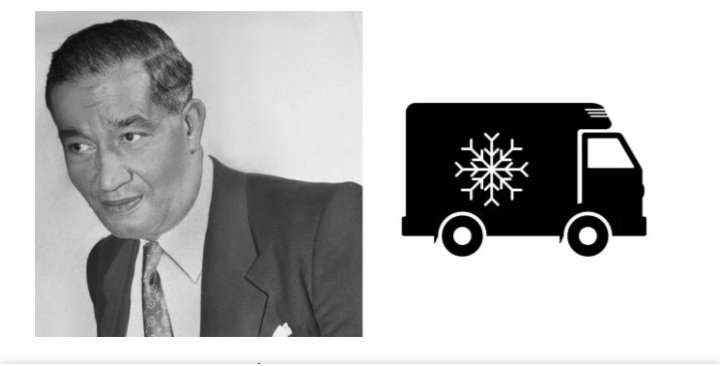 When your produce is transported cross country to your local Publix, Kroger or Walmart, it was Mickingly Jones who invented the refrigerated truck in 1940.