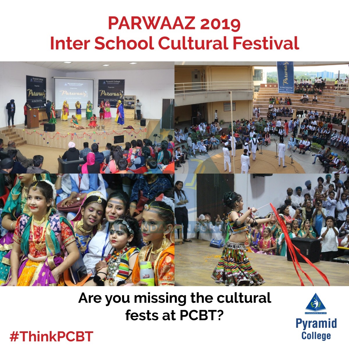 pyramidcollege's tweet photo. Do you remember the #Parwaaz, an Inter-School #Festival in which over 26 Well #renowned schools across #Punjab participated? The #event was a great #success- #Tag those who #participated in the festival.
#PCBT #PyramidCollege #MissingLife #CoronaVirus #ThinkPCBT #FriendsForever https://t.co/7GF8rfURRr