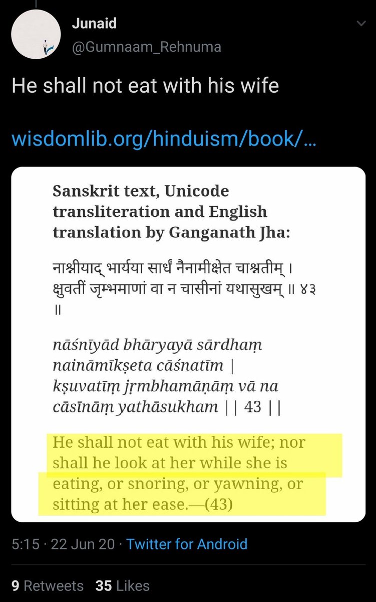 There are many examples where he just fails to understand the context, Like this one go and read a verse before to know in which condition this rule is to be followed. This rule is for a specific condition of husband and wife.