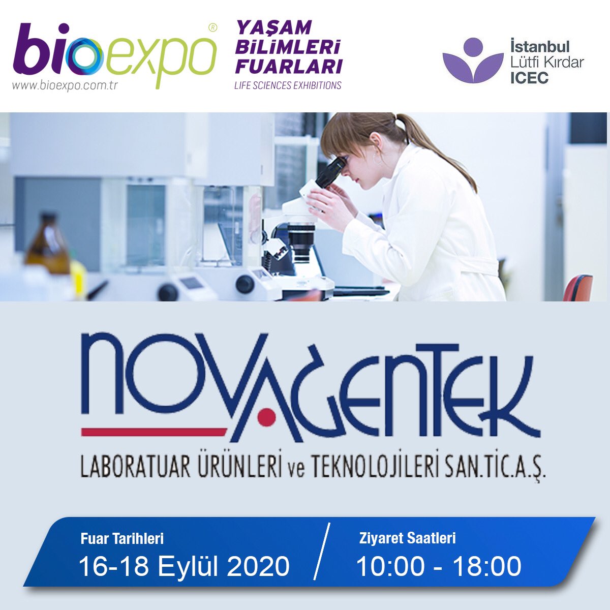 Bioexpoistanbul's tweet photo. STAND NO:308/ NOVAGENTEK firması en yeni ürün ve teknolojileriyle BioExpo Yaşam Bilimleri Fuarlarında! Sektör profesyonelleri bu fuarda buluşuyor. https://t.co/m0jWEmuhYp #bioexpo2020 #biotechnology #analytech #pharmaceuticals #cleanrooms #Laboratorios #covid19 @novagentek https://t.co/aeDmSrYQ5q
