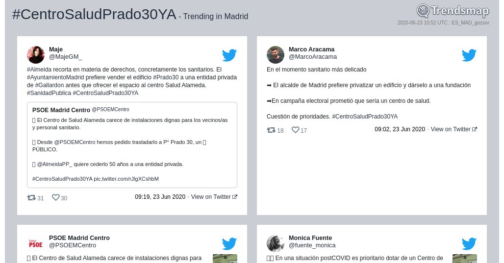 Trendsmap Madrid tweet media