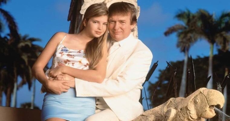 how am i just seeing these photos of ivanka and trump being creepy while  sitting on a statue of two parrots having sex???