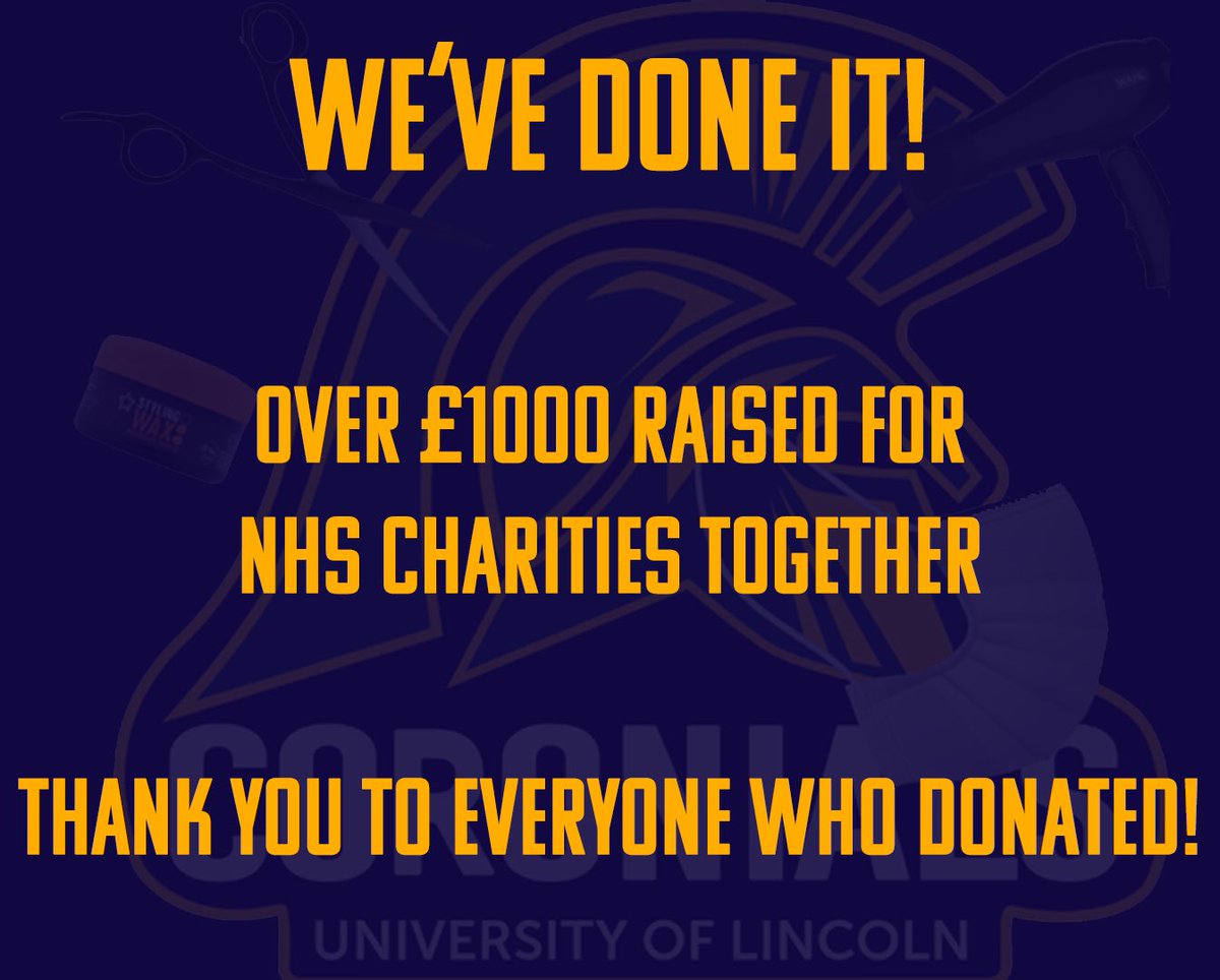 ULColonials's tweet image. We’ve finally done it ! Over £1000 raised for the NHS! Thank you to everyone who donated. Please enjoy our final mugshots ! ✂️ #NoTrimChallenge #Coronials