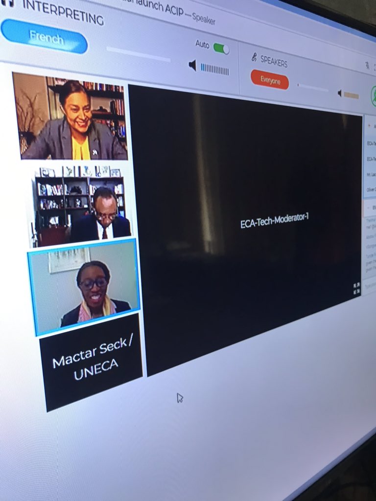I have the honour to annonce that at midday today I'll with  other ICT ministers  launch the African Health and Economic Actions digital platform for the fight against Covid 19 via a videoconference 
<a href="/ECA_OFFICIAL/">ECA</a>