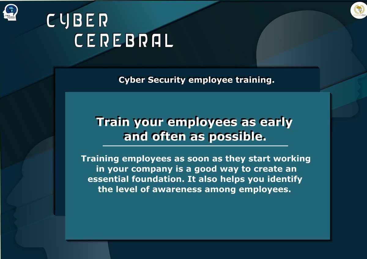 sa_ccsas's tweet photo. Cyber Security awareness training should always be high priority. Stay tuned for more tips this week.
In partnership with African Society for Cyber Security Awareness
#7EA #CCSA #CCGoLive #cyberawareness #cybersecurity #cyberattacks #hacker https://t.co/n7j8vQV0Bd