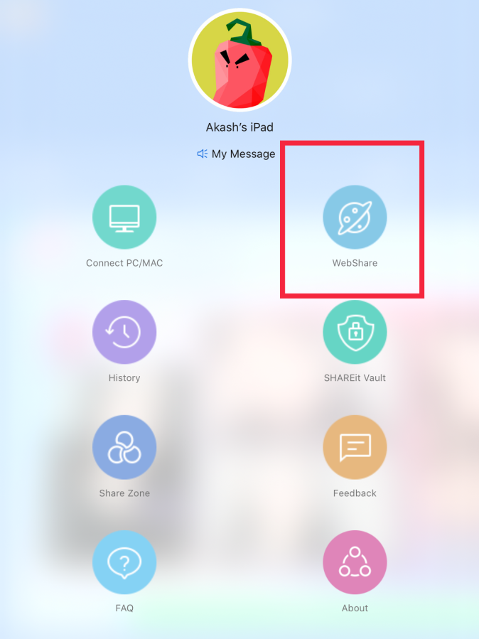 SHAREit_India's tweet photo. @axyinmotion Hi,

Make sure your PC and your phone is connected with same network and use this 'WebShare' function and follow the onscreen instruction to transfer files https://t.co/qOTaab0VrL