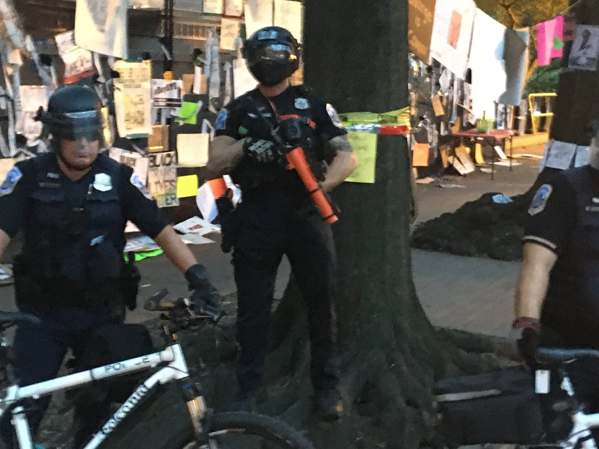 DMVBlackLives's tweet photo. @councilofdc meet @ChiefNewsham Rambo Cop.He was totally out of control and injured several unarmed constituents. @MayorBowser this is all your fault. You knew this Plaza was all about attacking Trump and you have created a war, @DCPoliceDept vs The People.The @MurielBowser show https://t.co/SwOhX0gyVv