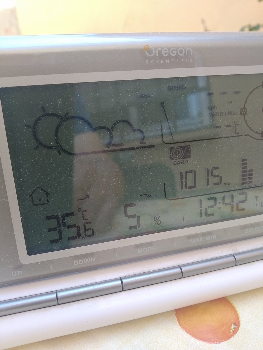 Manolo15808108's tweet photo. @madorobla @carlos_benito @AEMET_Ext @ondacerosurextr @meteocastuera @davidlopezrey @castan_tere @AlexMuozGarc @video2paco @ElisaSalaSalvad @Fran_Lorenzo95 @geospainex @tiempobrasero @TiempoCom @ElTiempo_tve @RosaliaFdz @Tiempo_Mercedes Desde Helechosa de los montes, así está el termómetro https://t.co/7Z4KALtbPh
