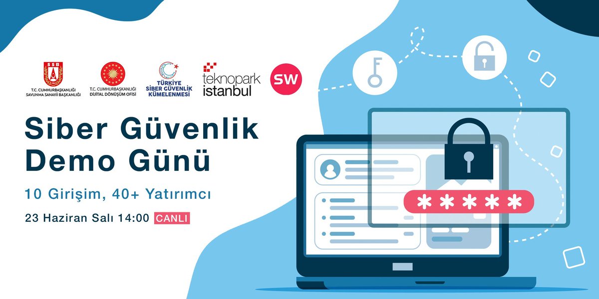 Siber Takvim (@sibertakvim) on Twitter photo #Demo #Sunum
23 Haziran 2020 | Youtube
Siber Güvenlik Demo Günü <a href="/siberkume/">Türkiye Siber Güvenlik Kümelenmesi</a> (14.00)
Link: bit.ly/2BwjCbC #Demo #Sunum
23 Haziran 2020 | Youtube
Siber Güvenlik Demo Günü <a href="/siberkume/">Türkiye Siber Güvenlik Kümelenmesi</a> (14.00)
Link: bit.ly/2BwjCbC