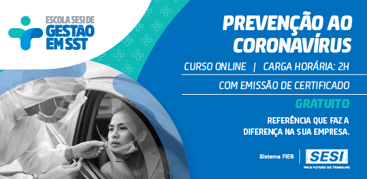 Cursos GRATUITOS e COM CERTIFICADO na Escola SESI de Gestão em SST.
⠀
Capacite-se! Acesse: escolasesisst.com.br
⠀
#SESIBahia #EscolaSESISST #Capacitação #EntendendoNR01 #PrevençãoAoCoronavírus #Curso #CursoGratuito #Certificado #Online