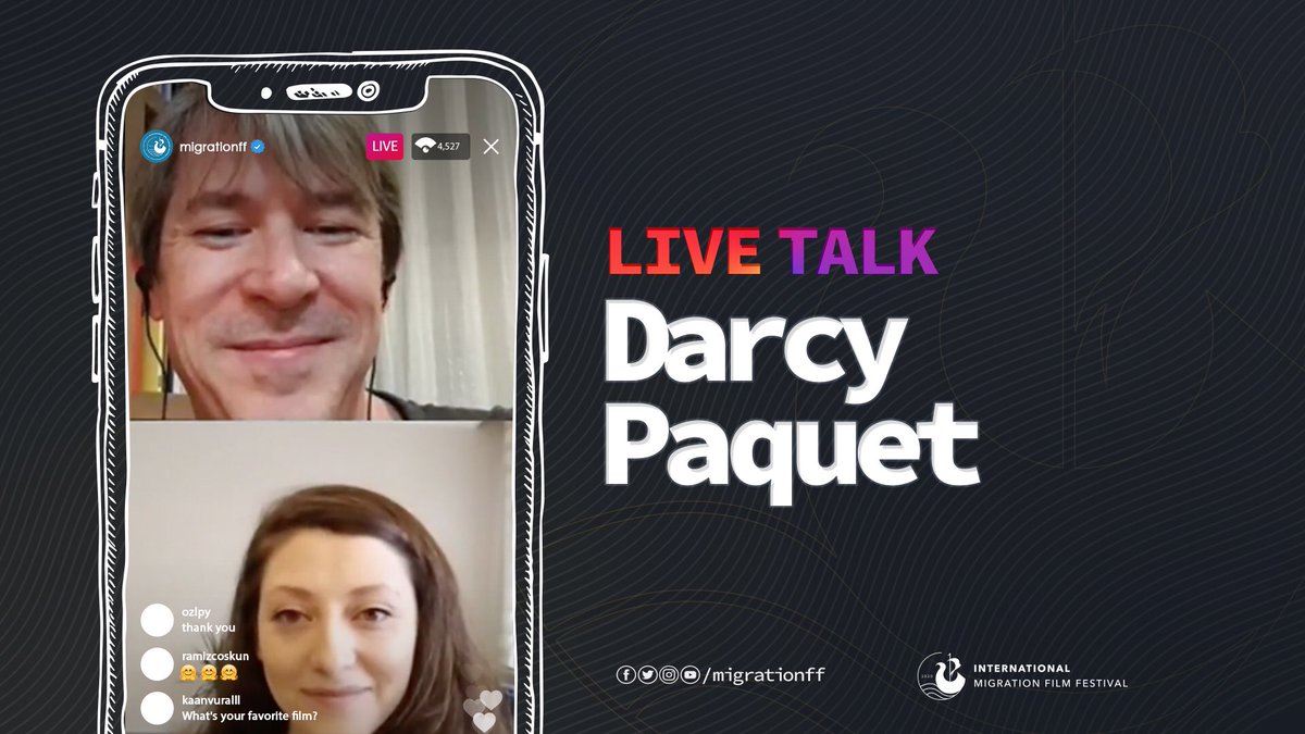 📱Instagram Live Talk

Darcy Paquet told his own story as a translator and the importance of subtitles.

🗓️June 21

📱Click to watch: instagram.com/p/CBxlga9FYZh/

#MigrationFF
#GöçFF