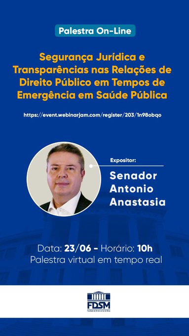 A partir das 10h, falo sobre o tema "Seguran&ccedil;a Jur&iacute;dica e Transpar&ecirc;ncias nas Rela&ccedil;&otilde;es de Direito P&uacute;blico<a href="/tag/otrabalhoporminascontinua"class="tags"><span>#otrabalhoporminascontinua</span></a>