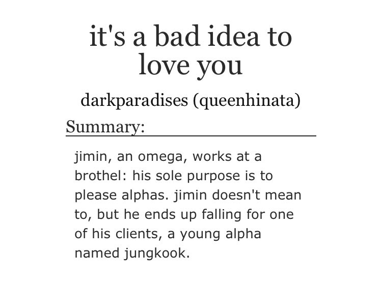 Jikook Au Fic Recs Is Inactive s Of School It S A Bad Idea To Love You Link T Co Jlmsykqiyd Omega Jimin Is A Jikook Au Fic Recs Is Inactive s Of School It S A Bad Idea To Love You Link T Co Jlmsykqiyd Omega Jimin Is A