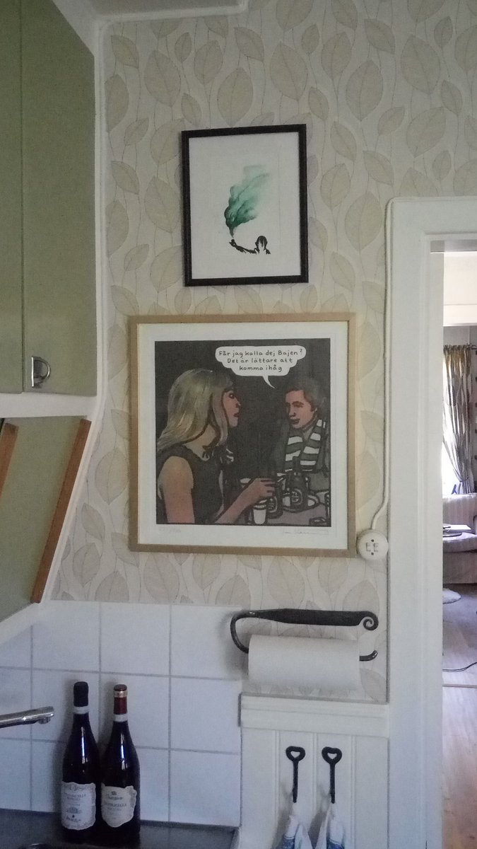 Fina bilden från <a href="/vaffanculosvff/">Ybrammah</a> har kommit. Fick hedersplatsen över diskbänken tillsammans med Jan Stenmark. Tack!