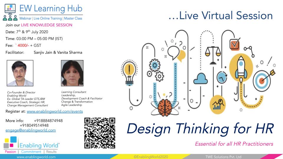 EnablingWorld's tweet photo. Come & Join us to adapt the human-centric approach to solve business problems. Register at: https://t.co/yBkrkCRA2X
#enablingworld #ewlearninghub #learningfromexperts #designthinking #hrconcepts #livevirtualclass #livesession #virtualtrainings https://t.co/iSKNoz1Tlm