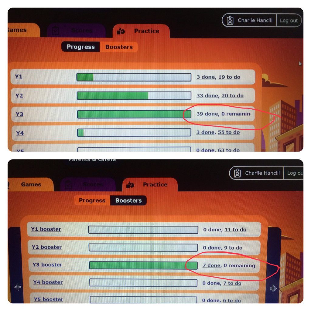 VirginieHancill's tweet image. @Seuratclass @ClassKandinsky Charlie has completed all the Year 3 Maths practice &amp;amp; booster. Year 4, here I come!