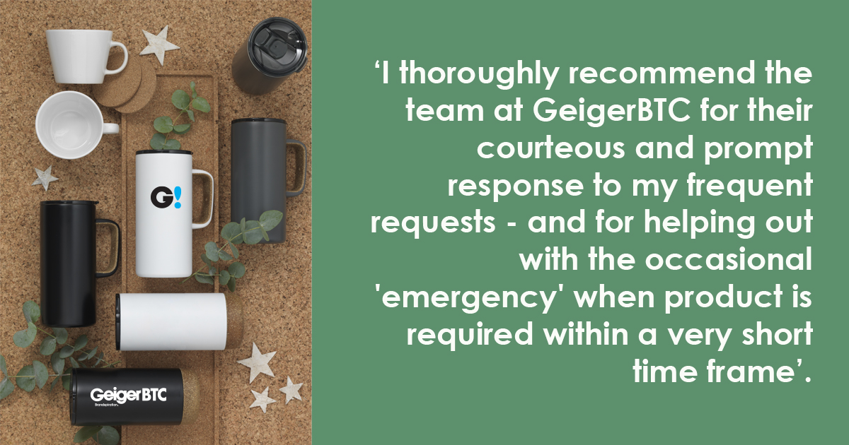 uk_geiger's tweet photo. Thank you for your feedback! 

#GeigerBTC #promotional #merchandise #branded #corporategifts #feedback #testimonial https://t.co/HOVCnbmt0S