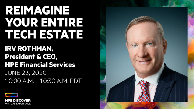 Learn how to fund new projects by reimagining your tech estate. Join a special session at #HPEDiscover Virtual Experience with HPE Financial Services President &amp; CEO Irv Rothman <a href="/HPE_FS/">HPE Financial Services</a> dy.si/mPZGqB2