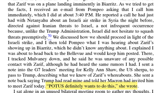 7. Trump advisor Kelly Ann Shaw saying Trump “definitely” wanted to meet Zarif: